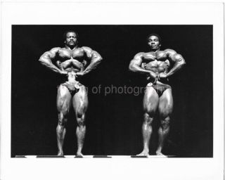 Muscle Men Vintage Found Bodybuilder Photograph Black And White Portrait 07 17 G