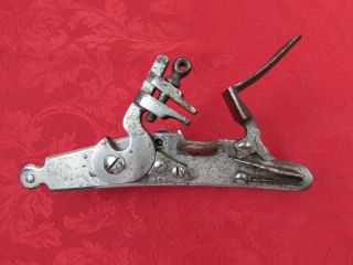 18th Or 19th Century Continental Or Eastern European Flintlock Musket Lock Plate