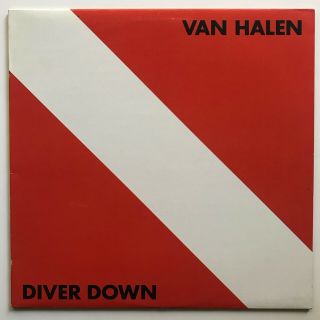 Vtg 1982 Van Halen Album Diver Down Vinyl Record W\ Liner Lp Near