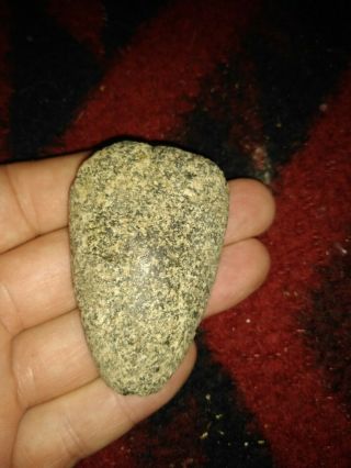 Indiana Authentic Miniature Granite Celt Indian Artifact