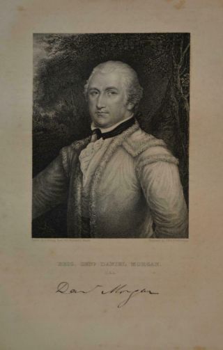 Antique 1830s Engraving Revolutionary War General Daniel Morgan