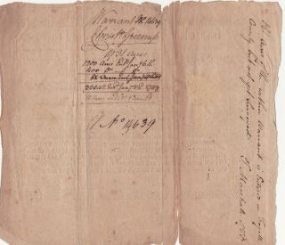 1782 Virginia Land Treasury Warrant CHRISTOPHER GREENUP for 1931 acres Kentucky 3