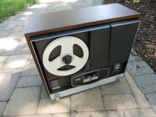 Rare Ampex Model 1450 Stereo Reel To Reel Vintage Antique Electronics