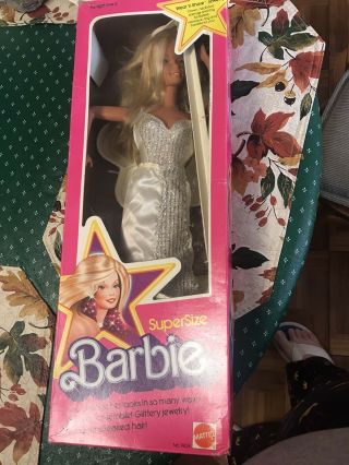 Supersize Barbie Doll 9828 Vintage 1976 By Mattel
