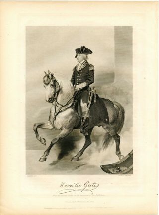 Horatio Gates,  Revolutionary War General/continental Army,  Engraving (8427)