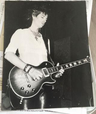 Johnnie Sage Christian Death Live Photo 12/3/1982 8x10 Linda Aronow