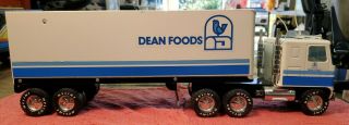 Huge Vintage Nylint Pressed Steel Semi Tractor Trailer Dean Foods Gmc Astro