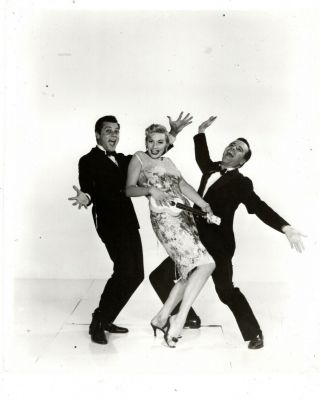 Tony Curtis,  Jack Lemmon & Marilyn Monroe Stunt,  Vintage Studio Photo