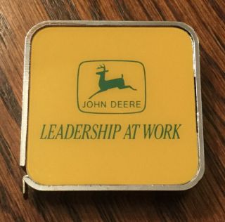 Vintage John Deere Tape Measure Barlow Yellow Panel Leadership At Work
