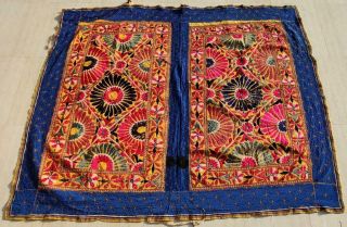 65 " X 54 " Handmade Embroidery Old Tribal Ethnic Wall Hanging Decor Tapestry