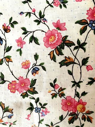 Grd Coupon Tissu Coton Fleurs Ancien Vintage/rideau/coussin Patch Flower Fabric