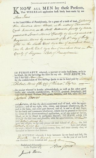 Revolutionary War Financier Robert Morris Signer Of Declaration Of Independence