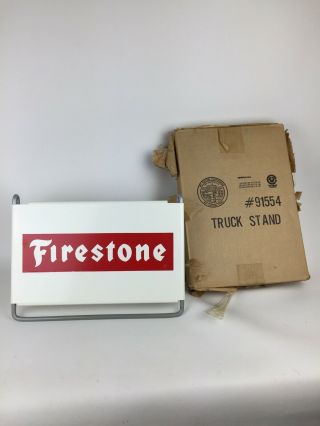 Rare Vintage Firestone Truck Tire Tires Stand Display Sign Set Of 4