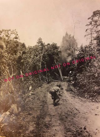 Vintage USMC WWII Photos Battle of Guadalcanal Fighting Bombs Graves Plane Crash 4