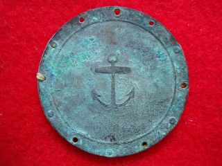 Rare Dug Revolutionary War Navy Neck Stock Anchor Buckle Button