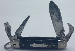 Vintage Kamp - King Imperial 4 Tool Folding Pocket Knife Prov Ri Usa