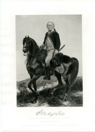Henry Lee " Light Horse Harry " /revolutionary War/va Governor,  Engraving 8713
