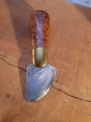 Vintage Swedish Burl Wood Knife P.  Holmberg Eskilstuna