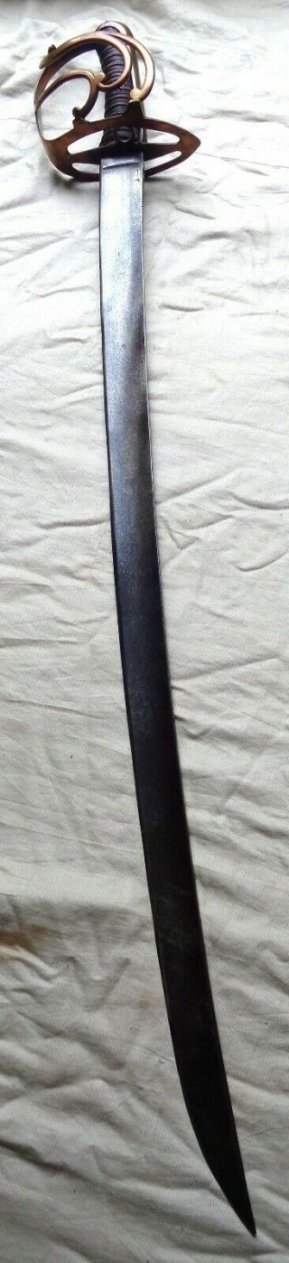 1780s Horsemans Sabrer.  American & French Revolutionary Era Cavalry Sword.  Saber