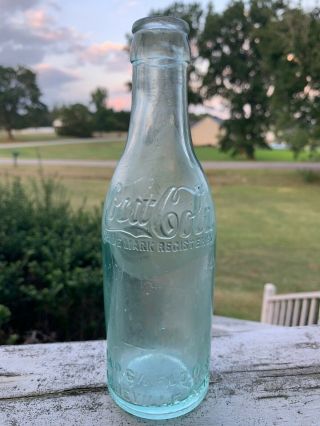 Straight Sided Coca - Cola Soda Bottle Abbeville Sc South Carolina Shoulder Spript