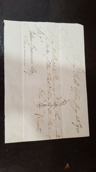 1781 Revolutionary War Pay Table Document
