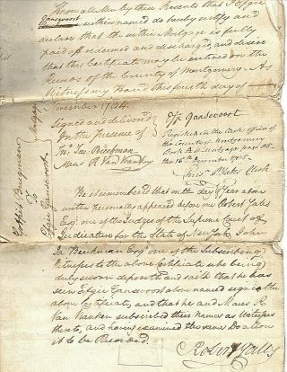 Revolutionary War York Col Christopher Yates & Robert Yates 1782 Document