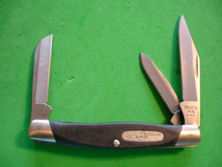 Ntsa Buck Usa 3 1/4 " Closed " Stockman " Three Blade Pocket Knife 303 2015