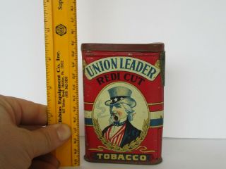 Vintage Union Leader Redi Cut Tobacco Tin 2