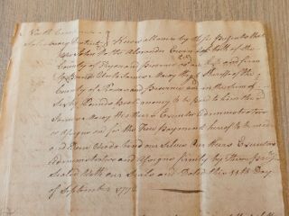 1772 Bond Revolutionary War Soldiers Signatures William Brandon Alexander Erwin 2