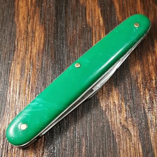 Hammer Brand Knife Made In Usa By Imperial 1945 - 55 Green Vintage Folding Pocket