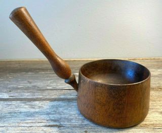 18th Century Revolutionary War Period Treen Tasting Ladle Or Dipper