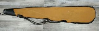 Vintage Rare 1960 Koplin Soft Sided Padded Rifle 40 " X 7” Case Tan Canvas