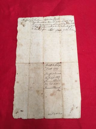 1779 Revolutionary War Document Thomas Tash Officer Revolution Strafford Co NH 2