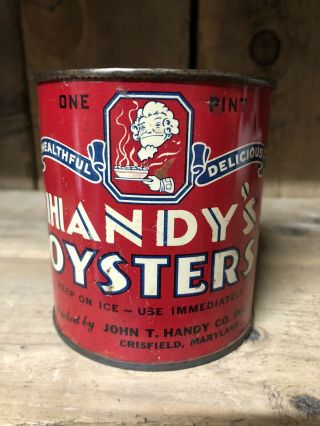 Handy’s Oyster Tin Can Crisfield Maryland
