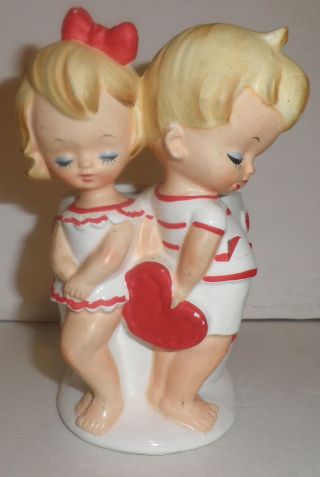 Vintage Lefton Boy Girl Valentine 