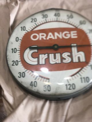 Rare Orange Crush Thermometer Sign.  Coca Cola,  Pepsi,  7up