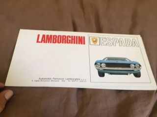 1960s Lamborghini Espada Series 1 Color Brochure Prospekt