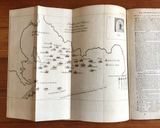 1781 Revolutionary War Newspaper Navy Battle Of Porto Praya Africa W Foldout Map