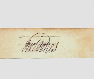 John Paul Jones Autograph Reprint On Period 1780s Paper