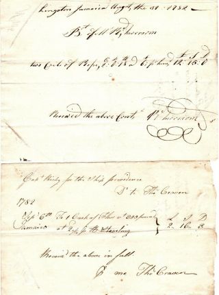 1781,  Hms Providence,  British Troop Transport,  Payment Supplies,  Jamaica