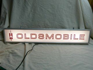 Large Oldsmobile Lighted Dealership Sign Hurst Olds 442 Dr.  Oldsmobile Service