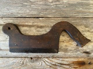 18th Century Revolutionary War Period Handmade Saw,  Hand Forged Blade,  Cut Teeth