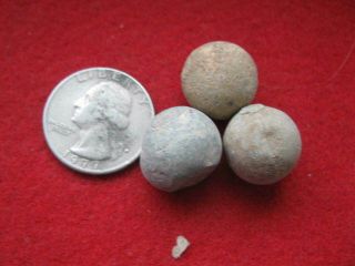Detecting Finds Revolutionary War 3 Large Musket Balls Loyalist Site