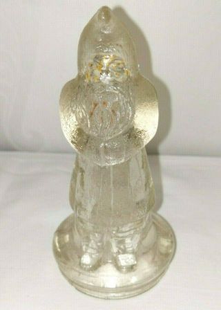Vintage Antique Press Glass Victory Glass Santa/belsnickle Candy Container 1920s