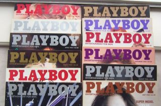 Vintage Playboy Magazines 1988 12 Issues