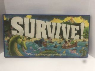 Vintage 1982 Survive Board Game Parker Brothers 100 Complete Very Rare