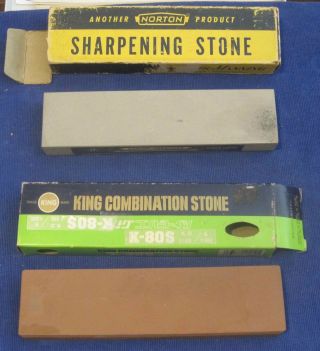 King Combination,  1000 / 6000 Grit & Norton Queer Creek Sharpening Stones