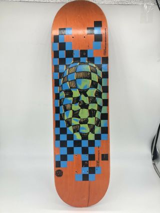 Rare Vintage 1995 Nash Checker Face Skateboard Deck Santa Cruz Alva Powell