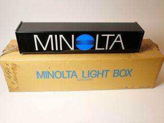 Minolta Camera Vintage Lighted Store Flourecent Sign