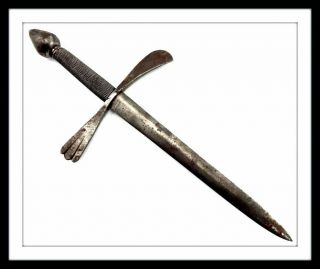 Antique European Left Hand Dagger For Rapier Sword Italian Spanish French